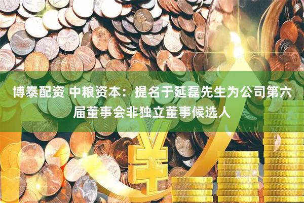 博泰配资 中粮资本：提名于延磊先生为公司第六届董事会非独立董事候选人