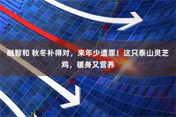 融智和 秋冬补得对，来年少遭罪！这只泰山灵芝鸡，暖身又营养